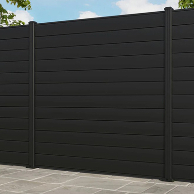 Zwarte poedercoated hout 6063 T5 Aluminium verticale lemmen schermen panelen voor prestaties
