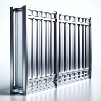 Flooring gemonteerd maatwerk 6063-T5 poedercoating aluminium legering hek metalen onderdelen