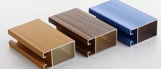 Simil Hout Aluminium Hout Graan Poedercoating Profiel Voldoet Aan Internationale Normen