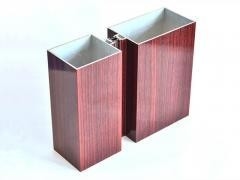 Simil Hout Aluminium Hout Graan Poedercoating Profiel Voldoet Aan Internationale Normen