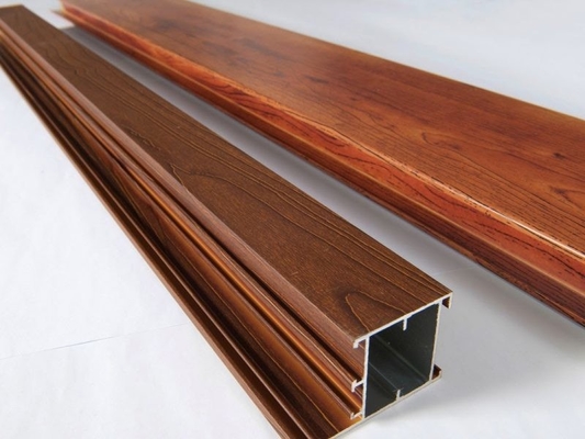 6000 serie T3-T8 Shengxin Houtkorrel Afwerking Aluminium Hollow Profiel voor decoratie