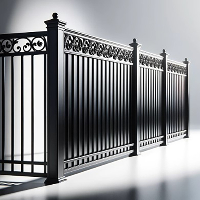 6063-T5 poedercoating Marano Aluminium vierkant buis hekken voor gevel / balkon