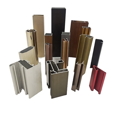 Professionele afwikkelingsservice Champagne geanodiseerd aluminiumprofiel met natuurlijke afwerking