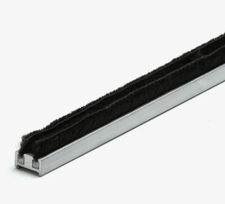Borsel Weer Stripping Felt Door Borsel Strip voor Modern Schuif Sash Venster in zwart