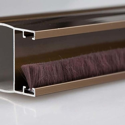 Borsel Weer Stripping Felt Door Borsel Strip voor Modern Schuif Sash Venster in zwart