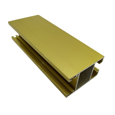 Professionele afwikkelingsservice Champagne geanodiseerd aluminiumprofiel met natuurlijke afwerking