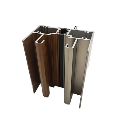 6063 T5 Poedercoating Anodiserende houten aluminiumprofielen voor ramen en deuren ISO-gecertificeerd