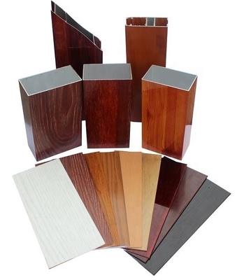 6063 T5 Poedercoating Anodiserende houten aluminiumprofielen voor ramen en deuren ISO-gecertificeerd