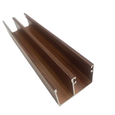 6063 T5 Poedercoating Anodiserende houten aluminiumprofielen voor ramen en deuren ISO-gecertificeerd