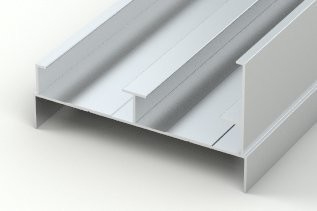 Profiel van de structuur Duurzame poedergecoate aluminiumprofielen voor ramen en deuren