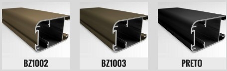 Extrudeerd aluminium geanodiseerd profiel in brons afwerking voor stevige deur- en raamframes