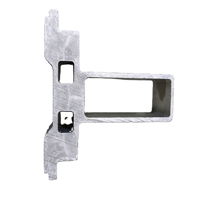 Temperatuur T4-T5-T6 6061 T6 Op maat gemaakte zilveren geanodiseerde extrusie aluminium treinbaan