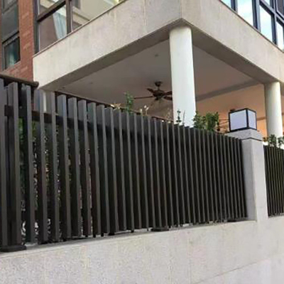 Decoratief paneel Custom Fencing Gate met 5.8-6.0M Lengte T5 Zwart Aluminium Railing