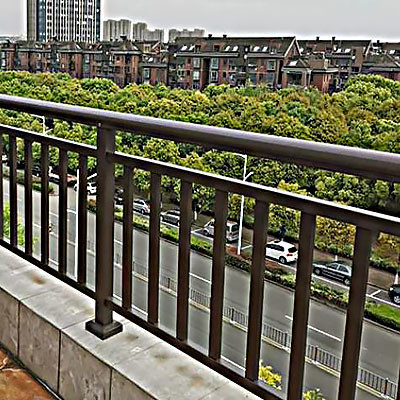 Decoratief paneel Custom Fencing Gate met 5.8-6.0M Lengte T5 Zwart Aluminium Railing
