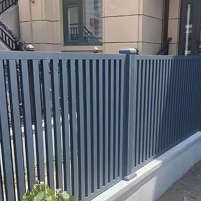 Aluminium omheiningssysteem hek decoratief paneel in zwart met snijservice beschikbaar