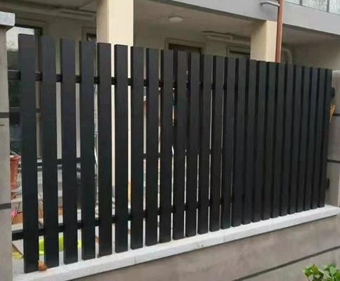 Aluminium omheiningssysteem hek decoratief paneel in zwart met snijservice beschikbaar