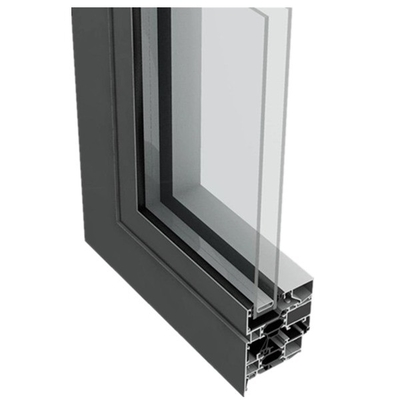 Dubbel geglazuurd frame 6063 T5 Aluminiumprofiel voor Casement Window binnen 5.8-6.0M Lengte