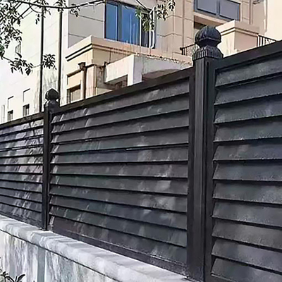 Buiten decoratief paneel hek en poort Custom Aluminium hekken systeem 5.8-6.0M Lengte