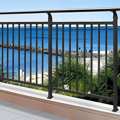 Privacy Slat hekpanelen in aluminium metaal zwart poeder gecoat voor horizontale hekken