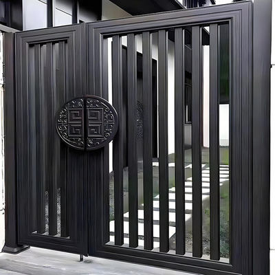 Privacy Slat hekpanelen in aluminium metaal zwart poeder gecoat voor horizontale hekken