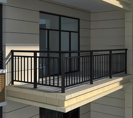 Horizontale tuin hek Privacy Aluminium Slat panelen met zwarte poedercoating Dorado