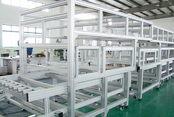 Montagelijn Aluminiumprofiel Werktafel Industriële extrusie Aluminiumprofiel Gebruikt