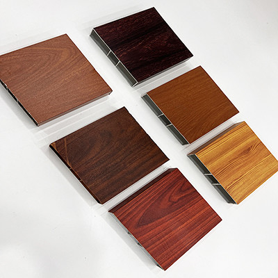 Anodisatie van houtkorrel-extrusie aluminium frame voor raam en kast decoratie