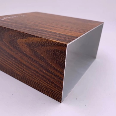 Anodisatie van houtkorrel-extrusie aluminium frame voor raam en kast decoratie