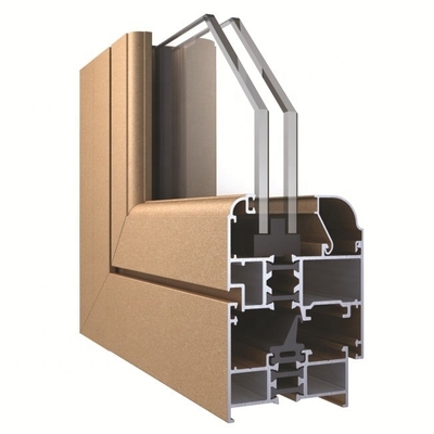 Aluminium schuifvensterprofielen met T3-T6 verouderingsbehandeling en opvouwbare open stijl