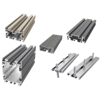 6063 Zilver Zwart Kleur T Slot Aluminium Profielen voor doe-het-zelf Lengte 0,5-6,0M Grade 6000 Series
