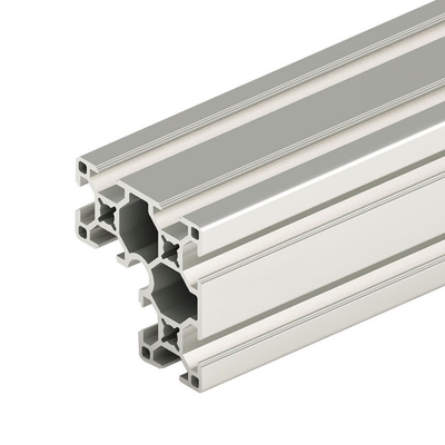 6063-T5 Profiel zilver geanodiseerd aluminium extrusie T-slot met afrolverwerking