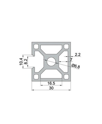 Aluminiumlegeringsprofiel 6063-T5 Profiel Zilver geanodiseerd 4040 4080 V Slot extrusieprofielen