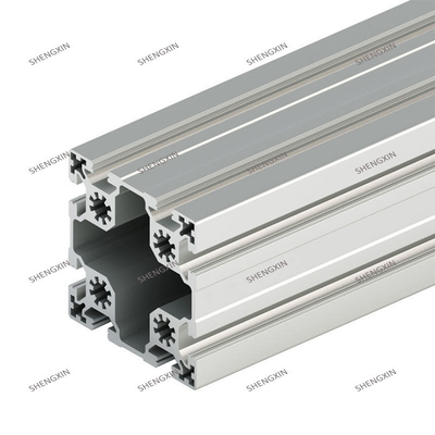 T-slot zilver geanodiseerde aluminium extrusieprofielen voor maatwerk