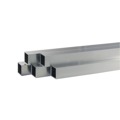 Houtkleur Aluminium vierkant buis met lasservice 1.5x0.75mm aangepaste dikte