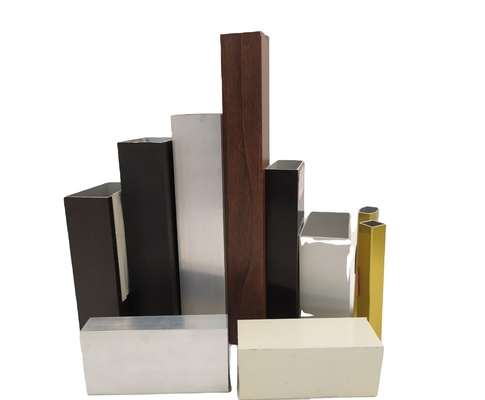 Moderne ontwerp aangepaste kleur geanodiseerde AL profielen 6063 Venster aluminium profiel
