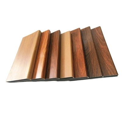 Op maat gemaakte houtkorrel aluminium vierkant buis aluminium extrusieprofielen voor materialen