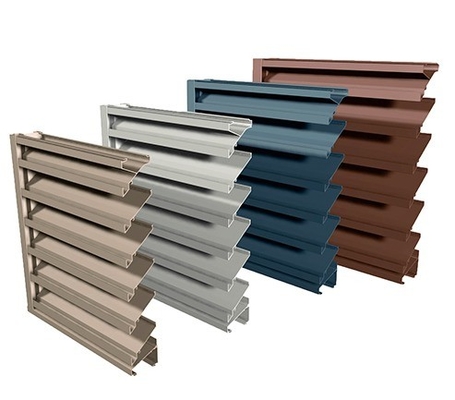 Aluminium rolblind Pelmets extrusieprofiel met perforatie van boven