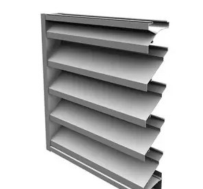 Aluminium rolblind Pelmets extrusieprofiel met perforatie van boven