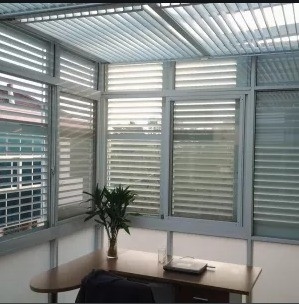 Aluminium rolblind Pelmets extrusieprofiel met perforatie van boven
