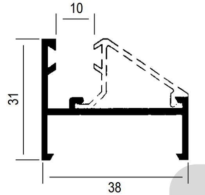 Colombia Series7038 5020 3831 744 8025 Shengxin 6063 T5 Aluminium extrusieprofielen voor deuren