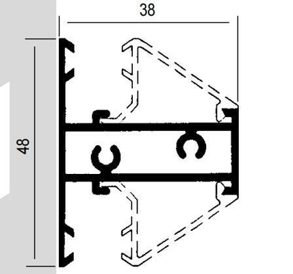 Colombia Series7038 5020 3831 744 8025 Shengxin 6063 T5 Aluminium extrusieprofielen voor deuren