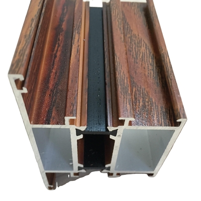 Shengxin Venster Frame Extrusion Aluminium Profiel met Houten Korrel Lengte 5.8-6.0M