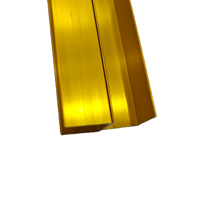 Persoonlijke aluminiumprofielen Goud anodiserend aluminium kanaalprofiel met T5 Temper