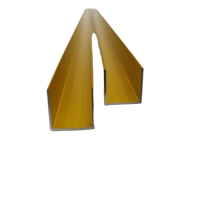 Persoonlijke aluminiumprofielen Goud anodiserend aluminium kanaalprofiel met T5 Temper