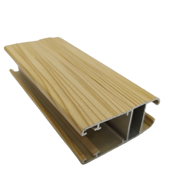 Aanpasbare houtkorrel aluminium extrusieprofielen voor architecturale ontwerpen Blanco