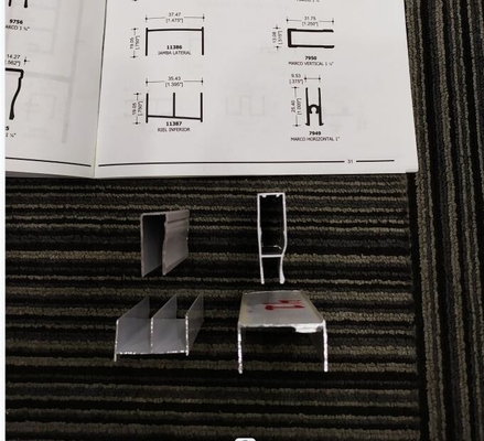 Onovertroffen duurzaamheid Dorado Temper T3-T8 aluminium profielen voor de architectuur van Mexico