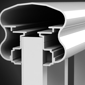 Aluminiumprofiel voor glazen leuning 6000-serie