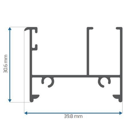 Mexico Vensters en deuren Aluminium extrusieprofielen Anodiserende poedercoating Mill Afwerking