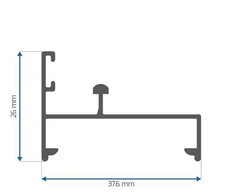 Mexico Vensters en deuren Aluminium extrusieprofielen Anodiserende poedercoating Mill Afwerking
