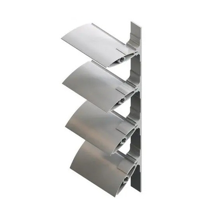 Poedergecoate profielen van aluminium lamellen voor zonnebrekers en blinds in Europa